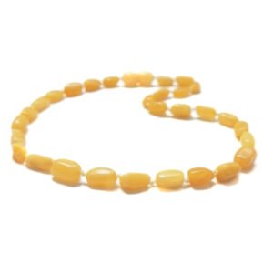 Collar Unisex ámbar báltico Luz Marmoleada de Paz