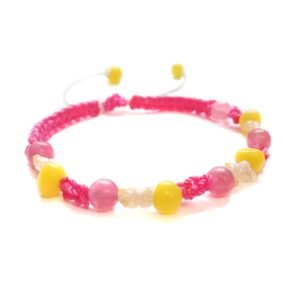 Pulsera Unisex modelo Protección de Miel Rosa
